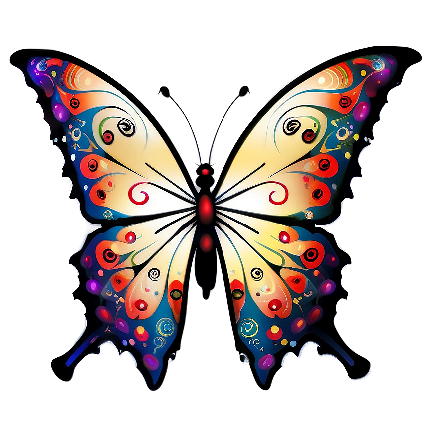 Tribal Butterfly Tattoo Png Rmr47