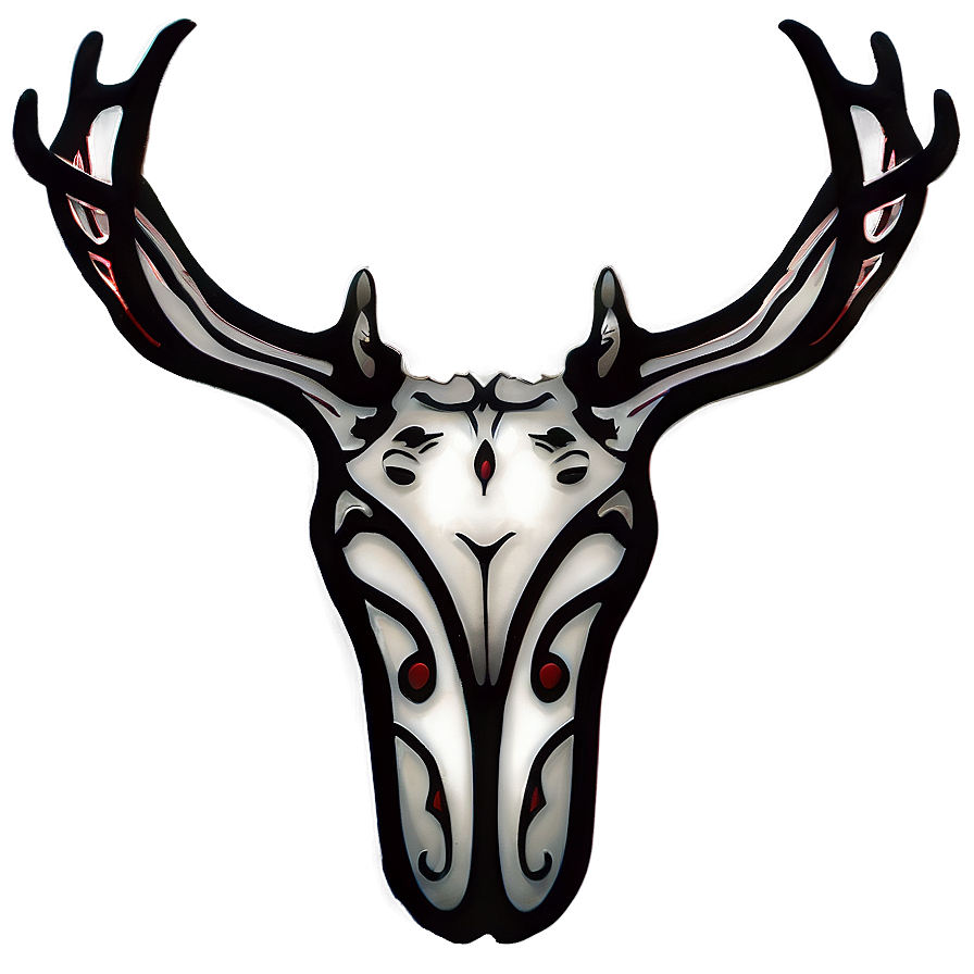 Tribal Deer Antler Tattoo Design Png Wqn38