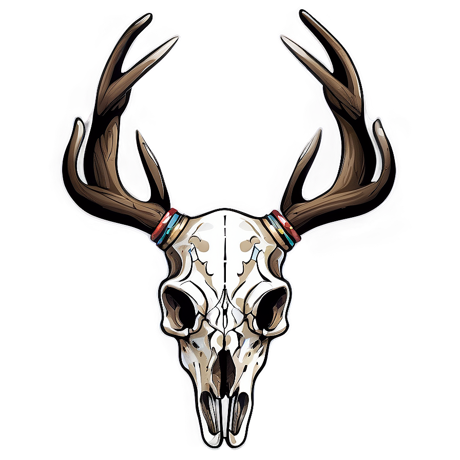 Tribal Deer Skull Drawing Png Mer