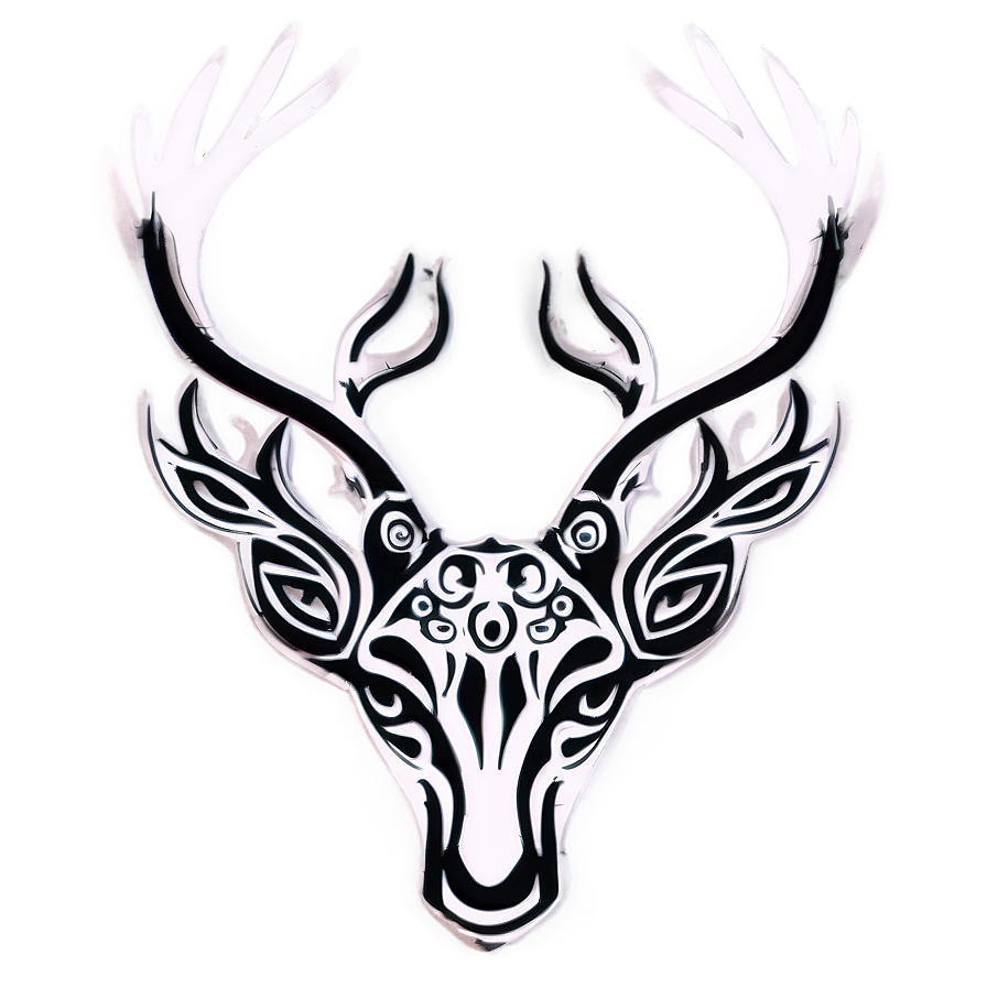 Tribal Deer Tattoo Design Png Vdu