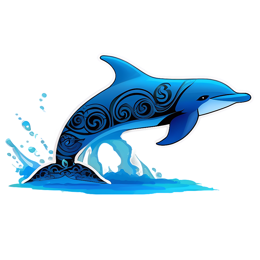 Tribal Dolphins Png Rct