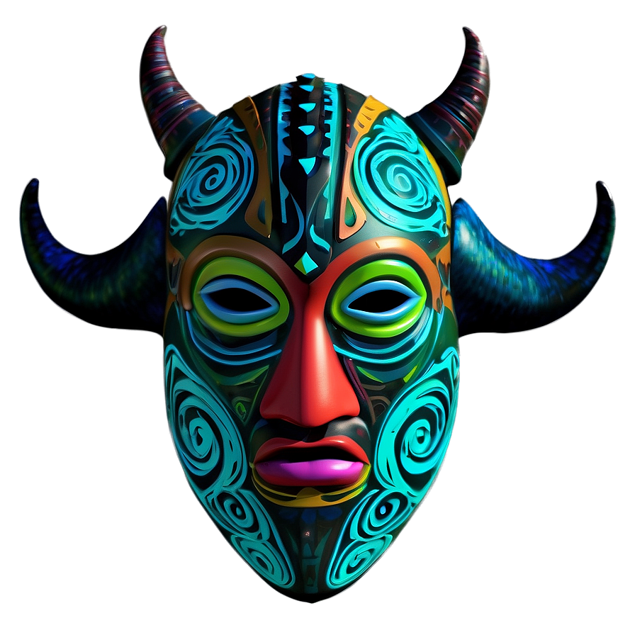 Tribal Mask Horns Png 71