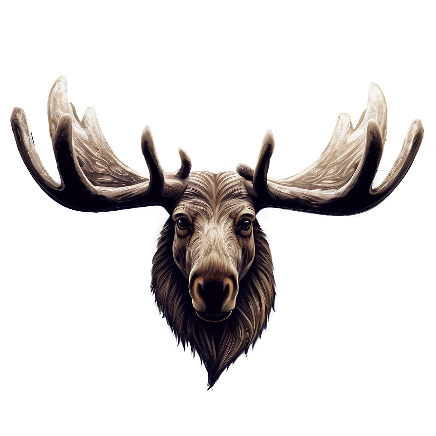 Tribal Moose Head Tattoo Design Png 60