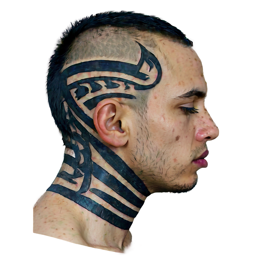 Tribal Neck Tattoo Art Png 59