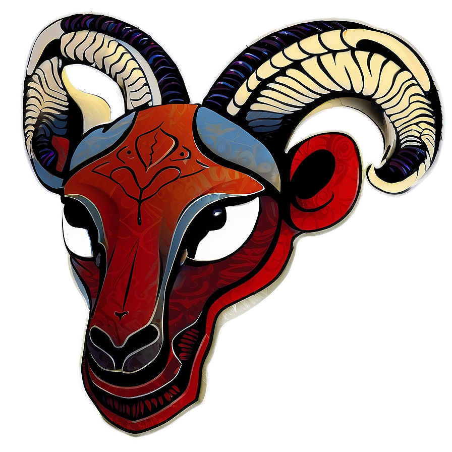 Tribal Ram Head Tattoo Png Gbi