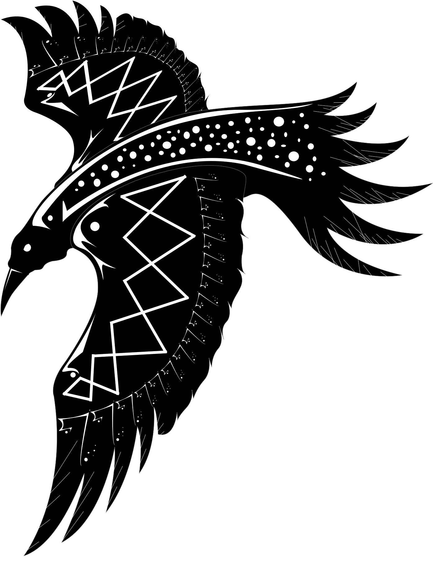 Tribal Raven Artwork