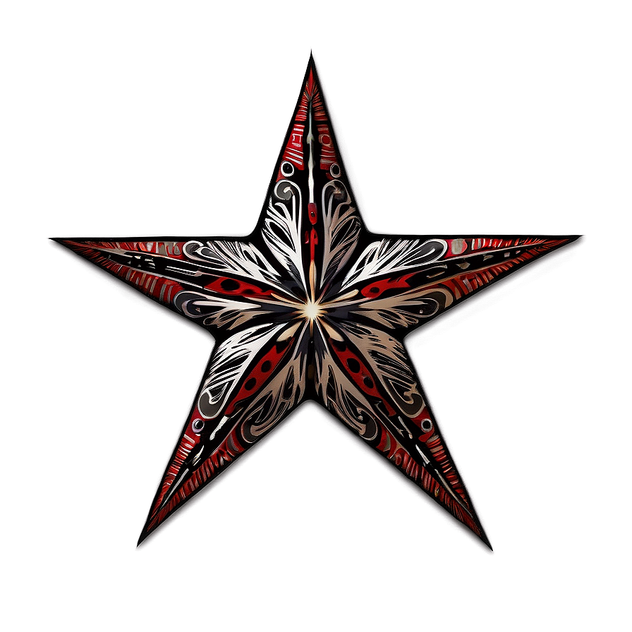 Tribal Star Tattoo Png 06262024