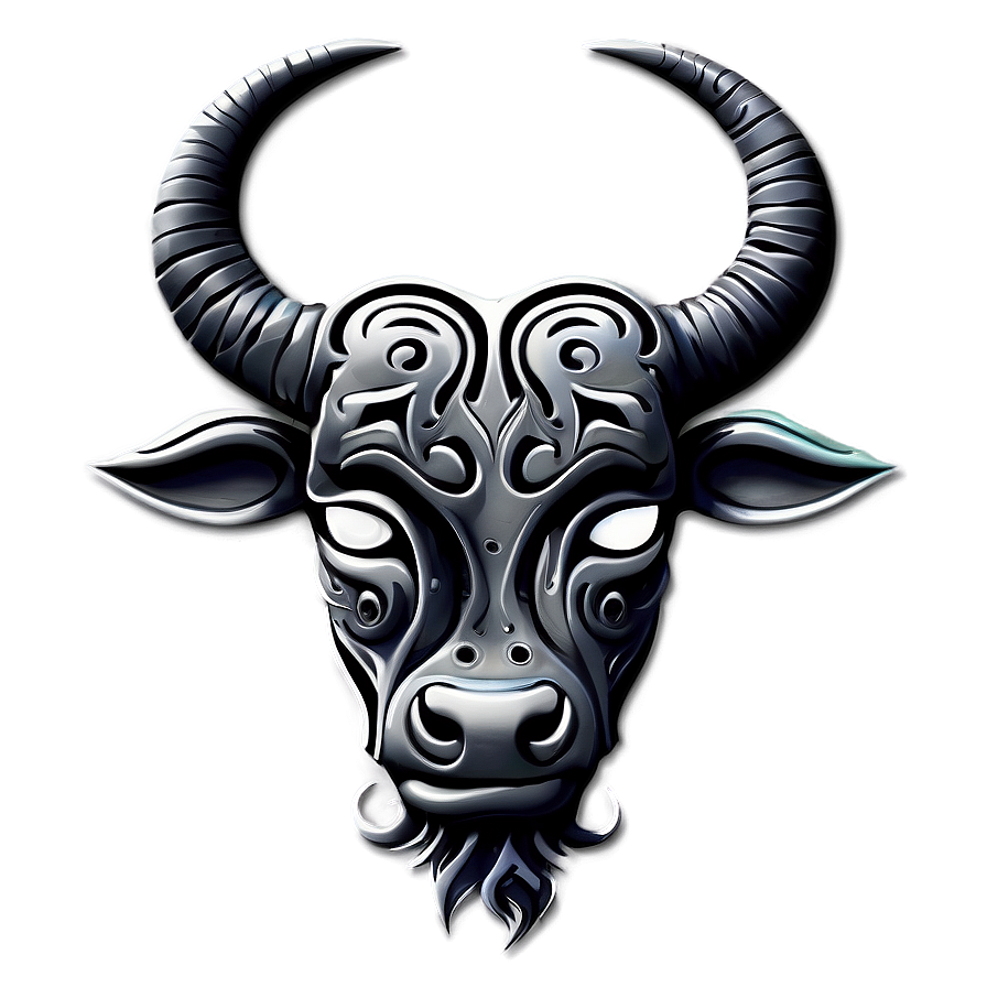 Tribal Taurus Tattoo Png Eia83