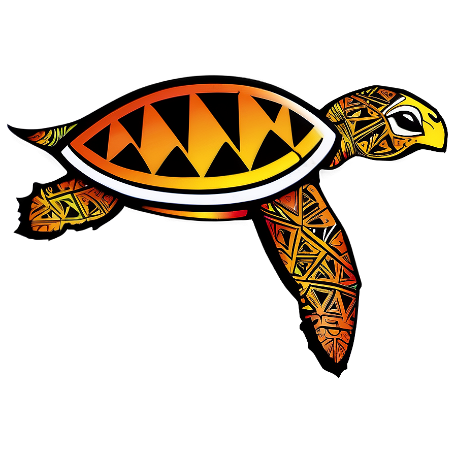 Tribal Turtle Tattoo Design Png 05232024