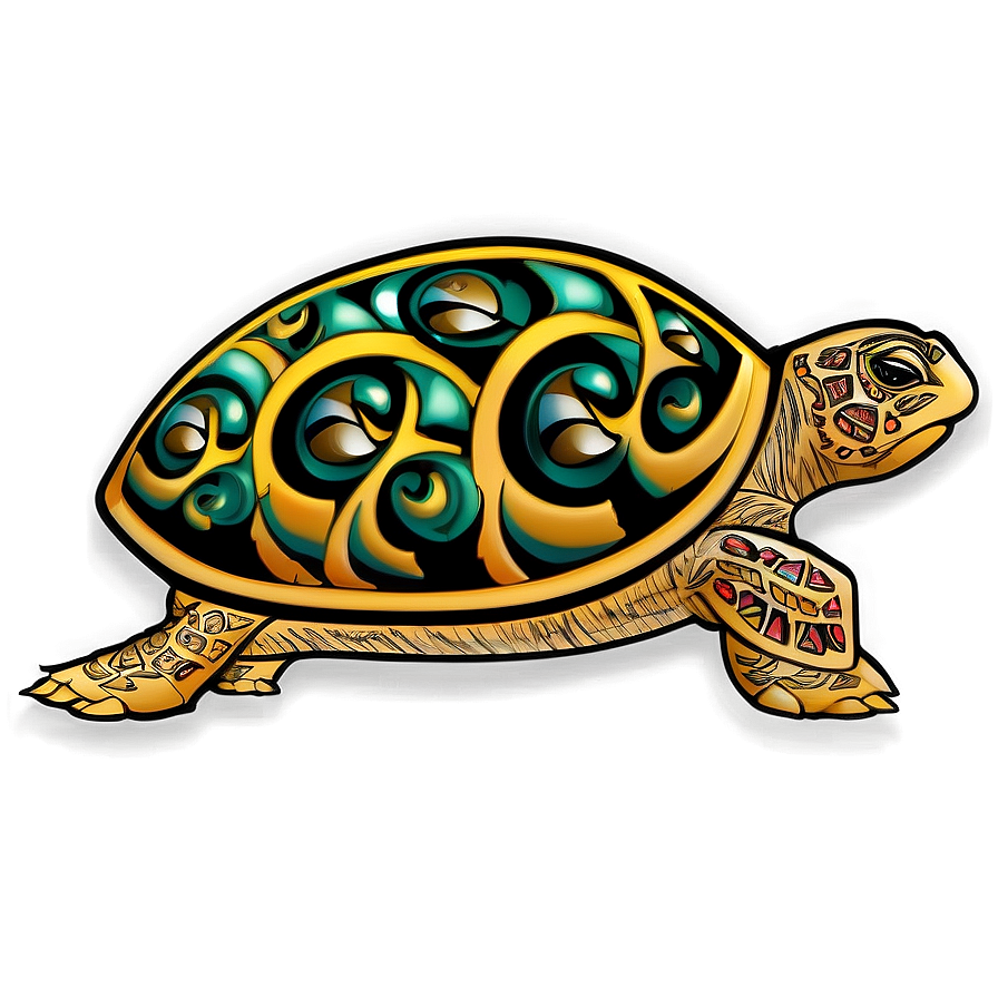 Tribal Turtle Tattoo Design Png New8