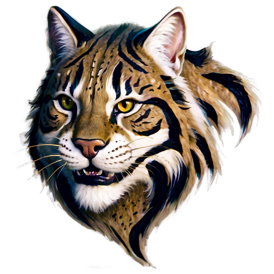 Tribal Wildcat Tattoo Design Png 06132024