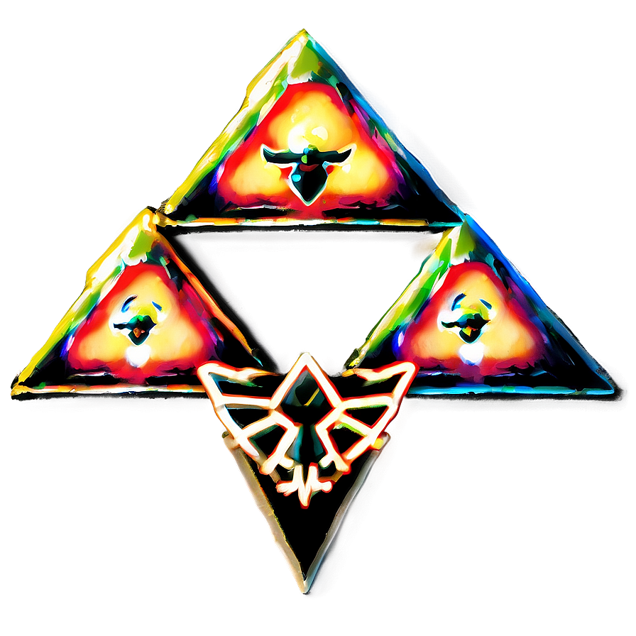 Triforce With Light Effects Png 91