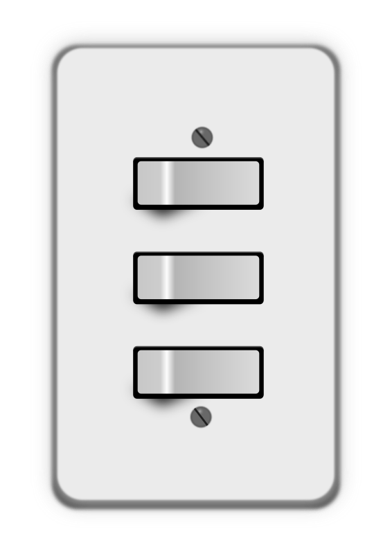 Triple Light Switch Panel