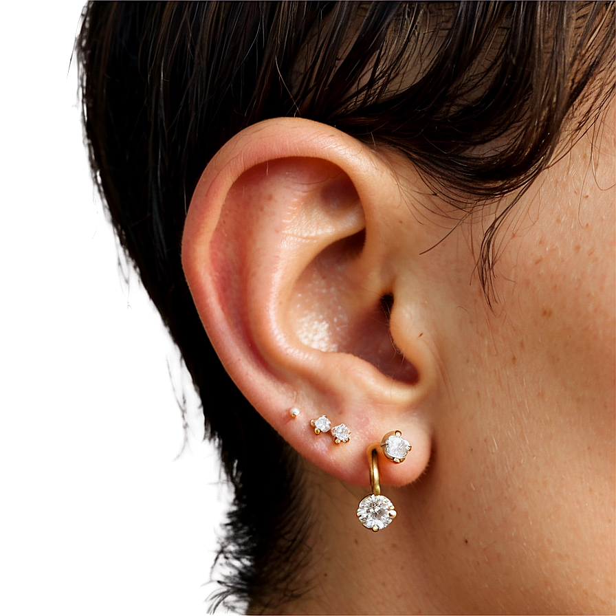 Triple Lobe Piercing Png 49