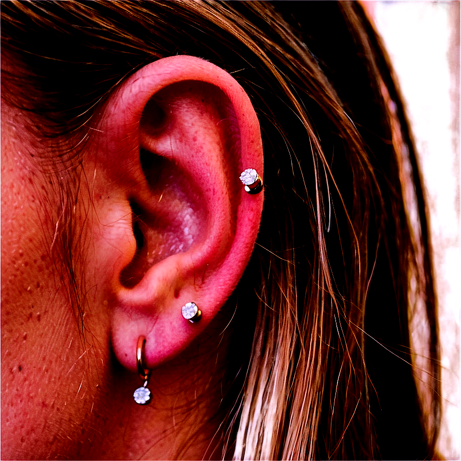 Triple Lobe Piercing Png 85