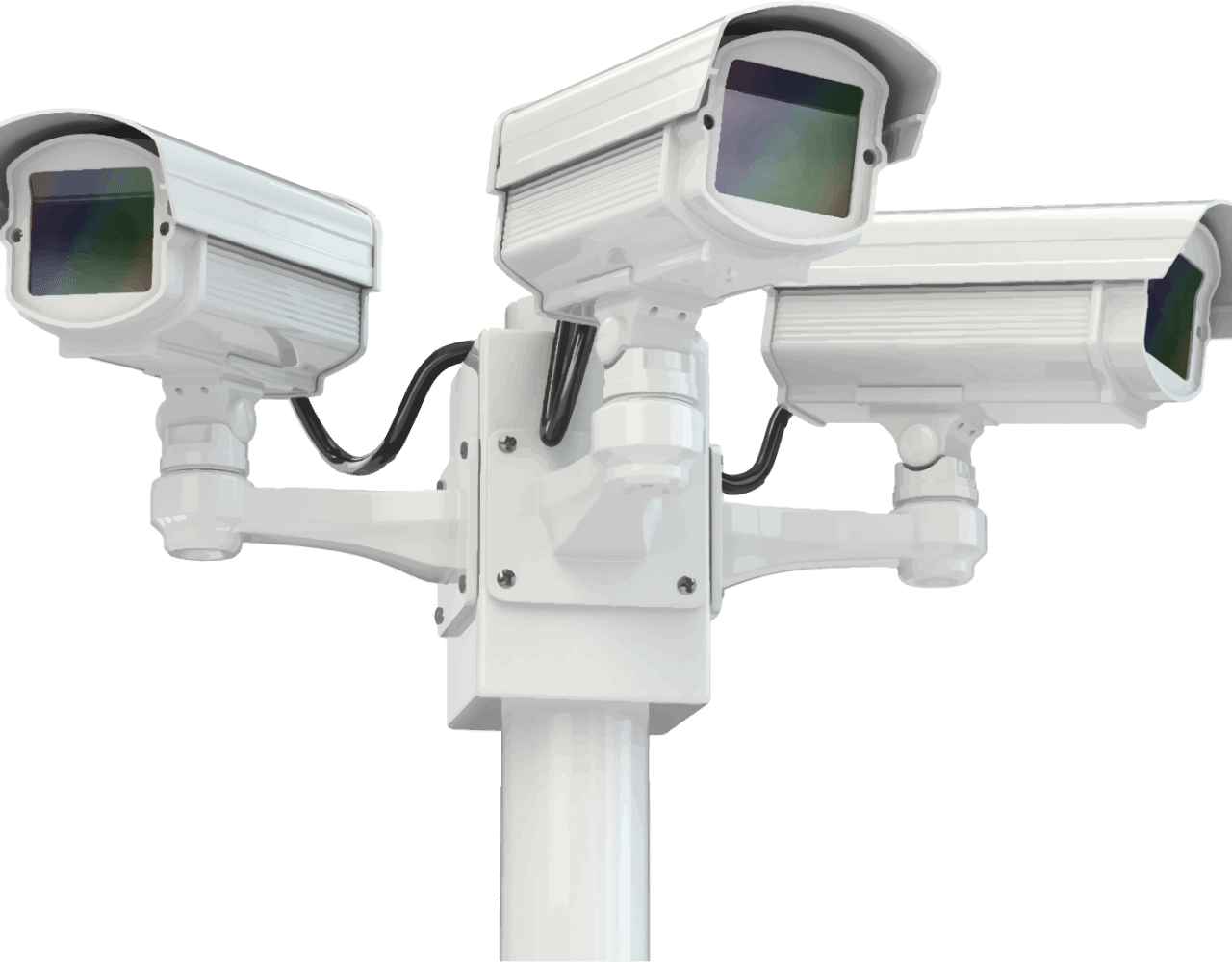 Triple Security Cameras Setup