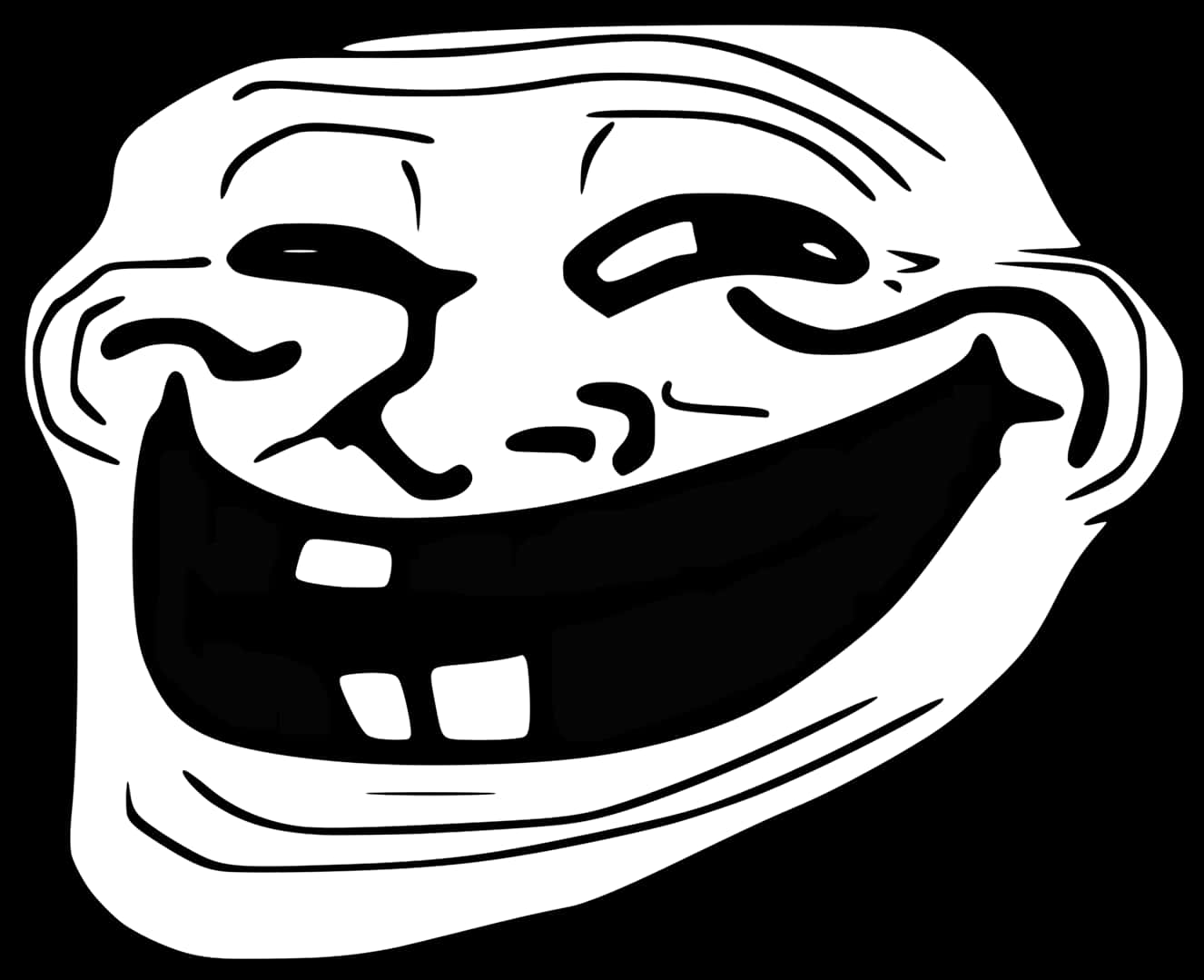 Trollface Meme Iconic Expression