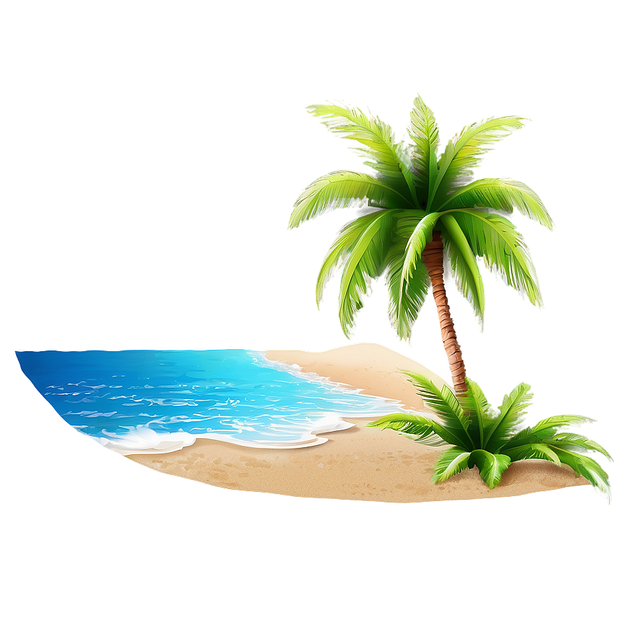 Tropical Beach Paradise Photo Png 29