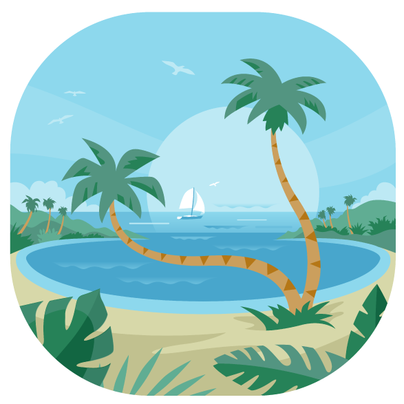 Tropical_ Beach_ Paradise_ Vector