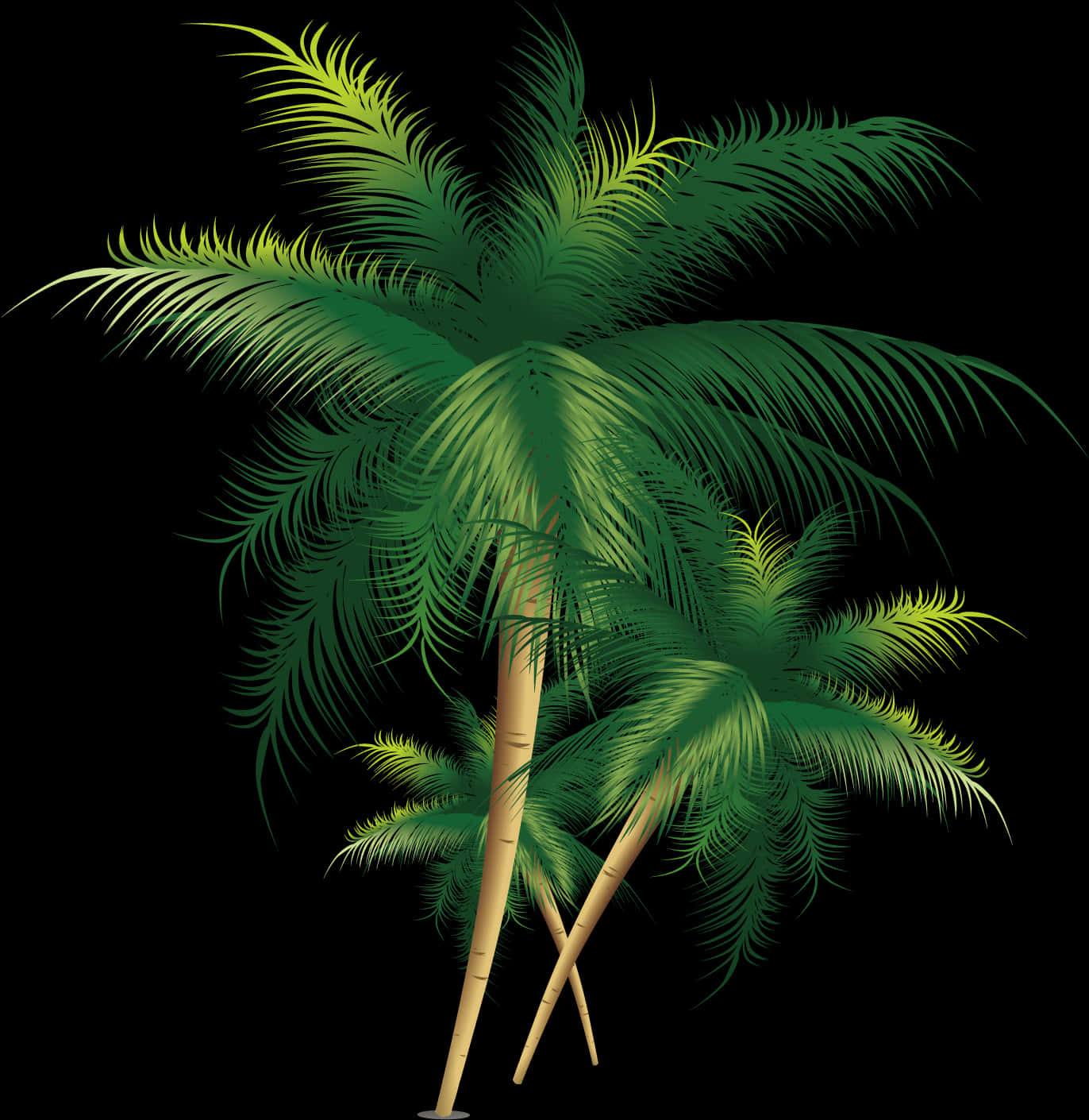 Tropical_ Coconut_ Trees_ Vector