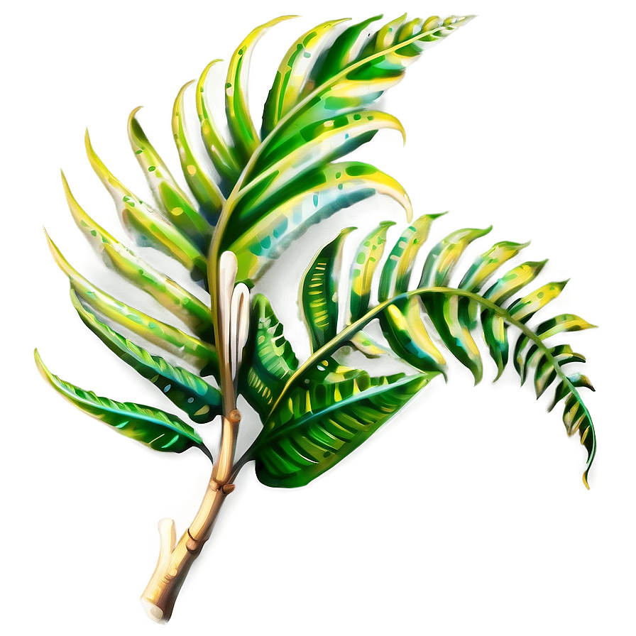 Tropical Fern Plant Png Dra7