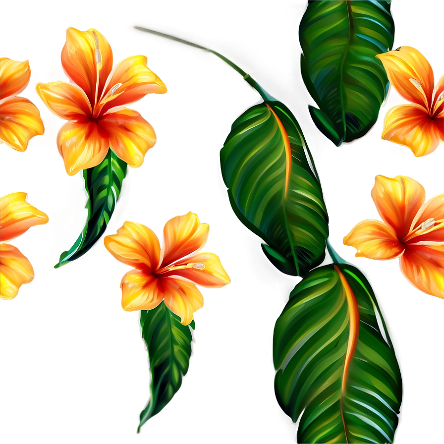 Tropical Floral Pattern Png 31