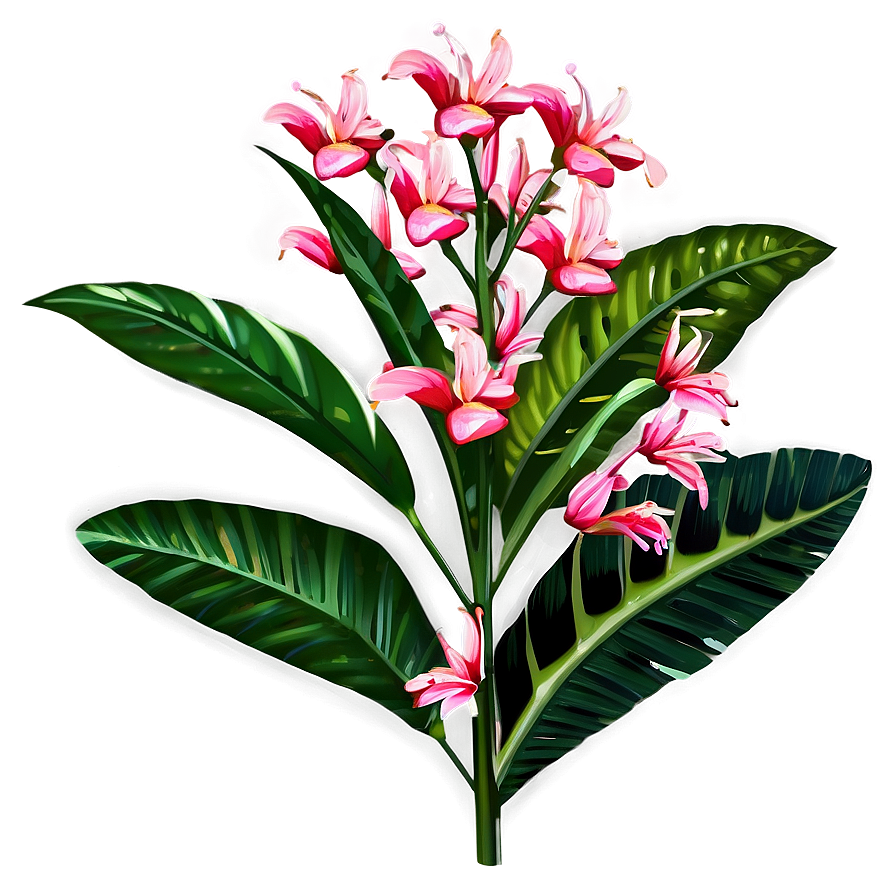 Tropical Flower Stem Png Vqa83