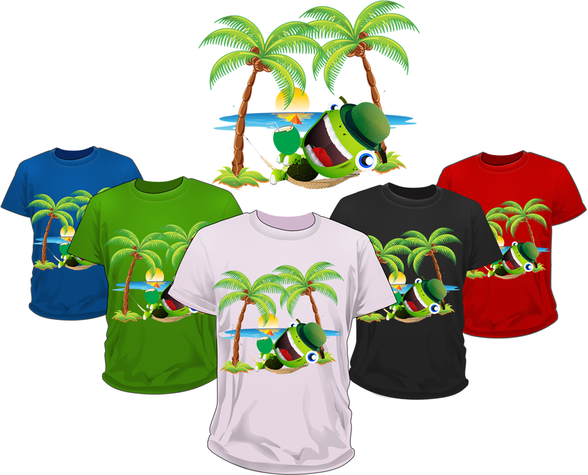 Tropical Frog T Shirt Designs