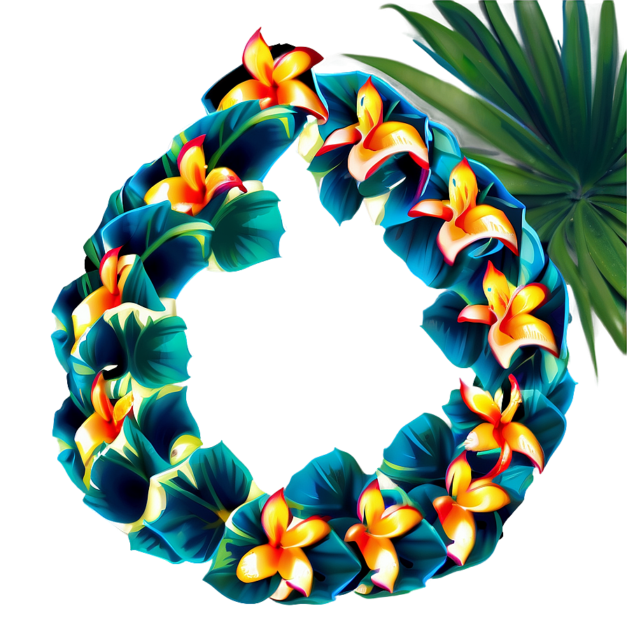 Tropical Hawaiian Lei Png 06262024