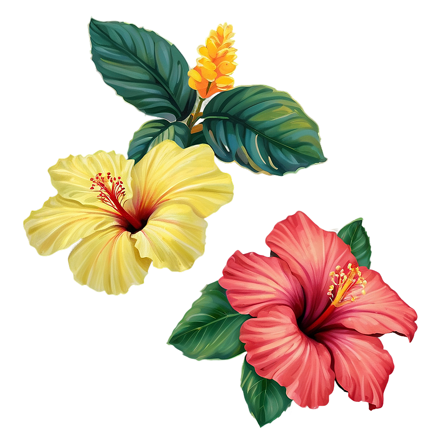 Tropical Hibiscus Png Yhv2