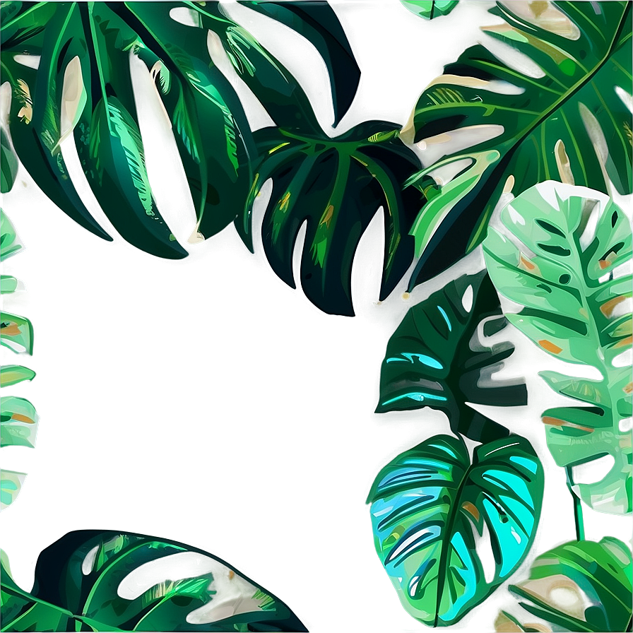 Tropical Leaf Background Png Ocu