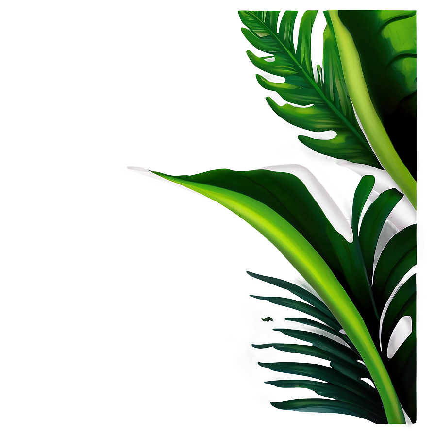 Tropical Leaf Corner Png 06122024