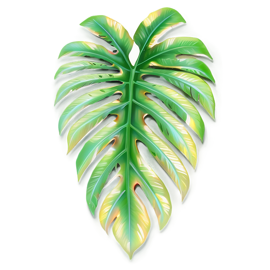 Tropical Leaf Mural Png 06122024