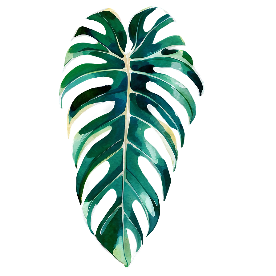 Tropical Leaf Watercolor Png Lgd