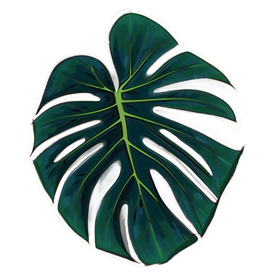 Tropical Monstera Silhouette Png 79