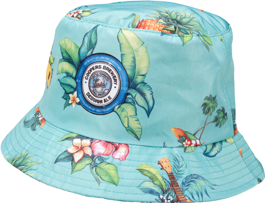 Tropical Print Bucket Hat