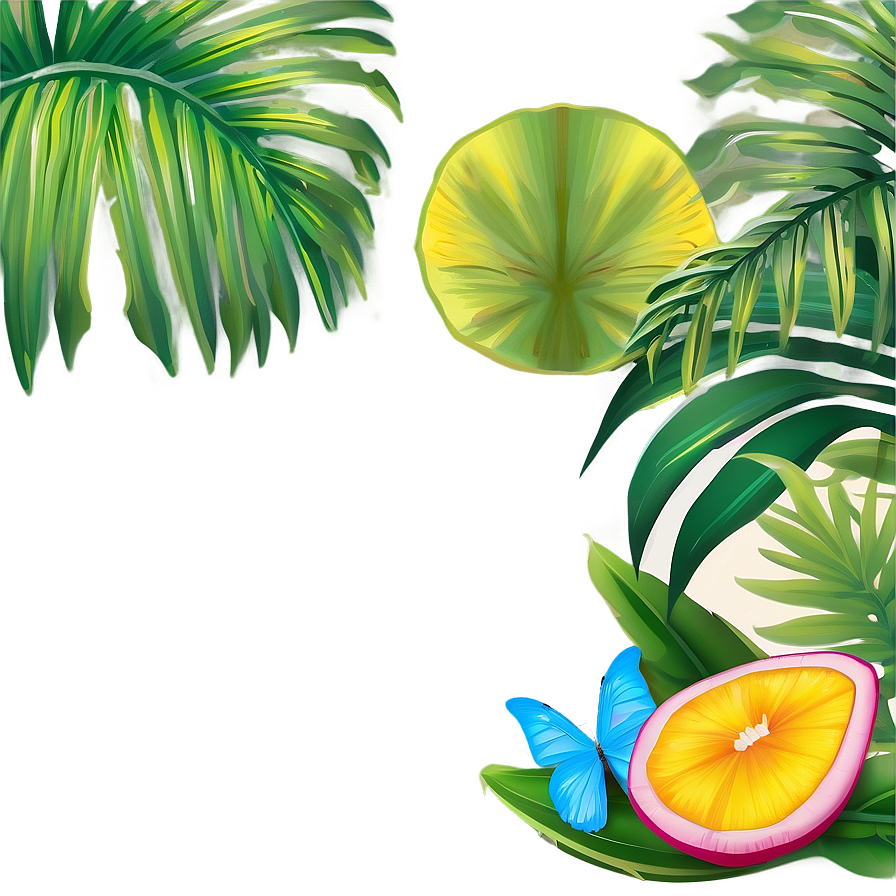 Tropical Scene Border Png 47