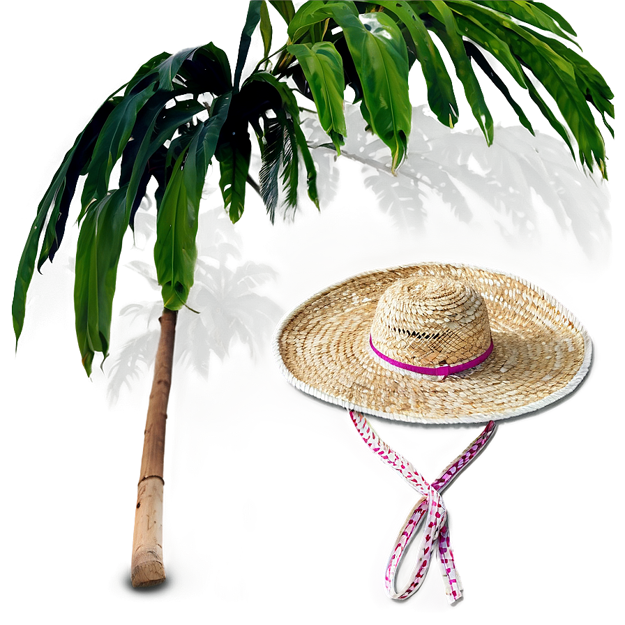 Tropical Straw Hat Png 05252024