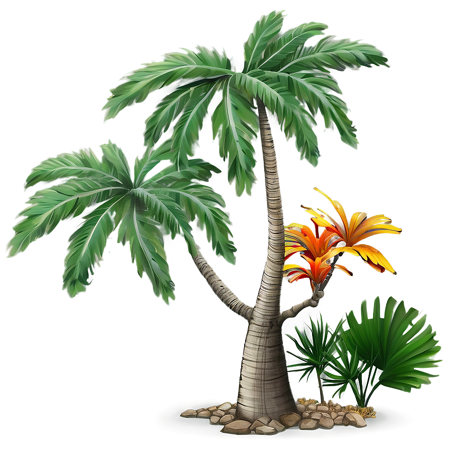 Tropical Tree Drawing Png 06122024