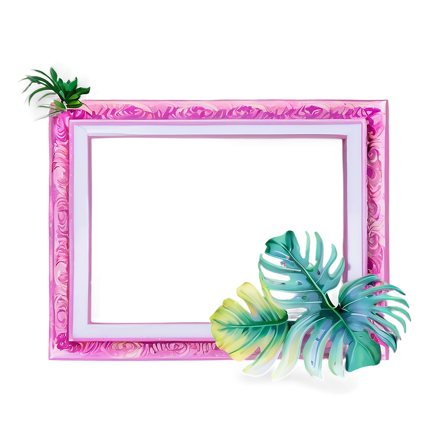 Tropical Vibes Frame Png Svt