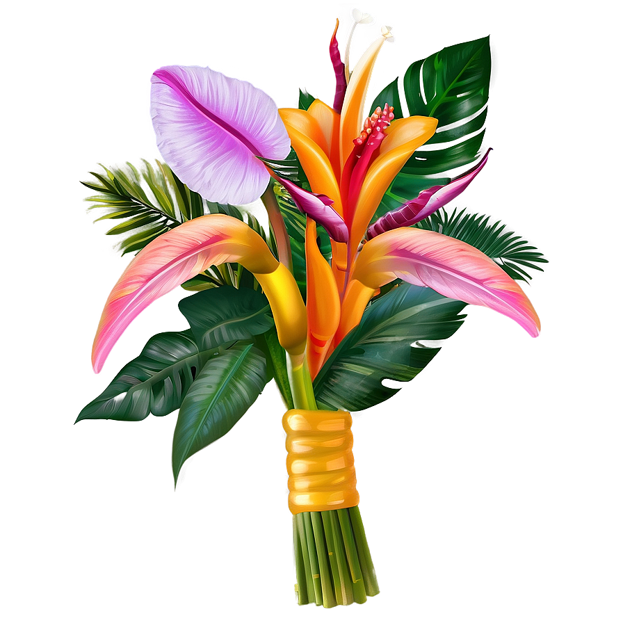 Tropical Wedding Bouquets Png Pmu