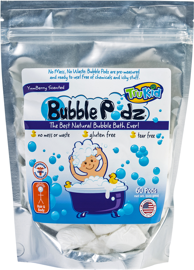 Tru Kid Bubble Podz Natural Bath Product