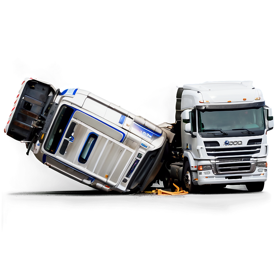 Truck Overturn Crash Png 06242024