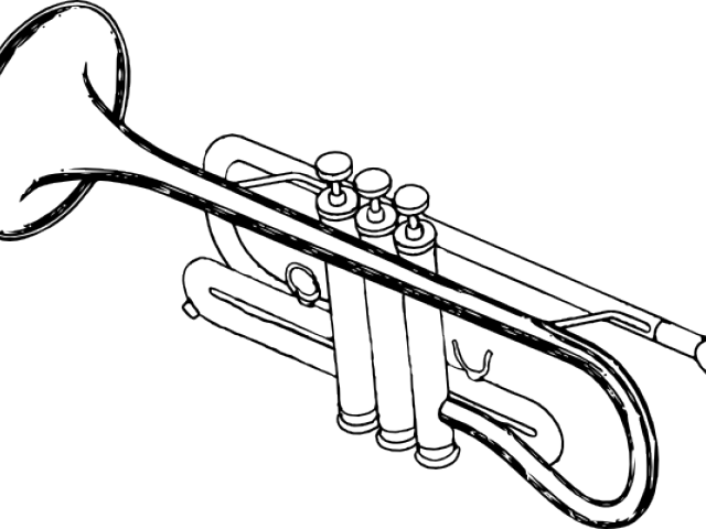 Trumpet_ Line_ Art_ Vector