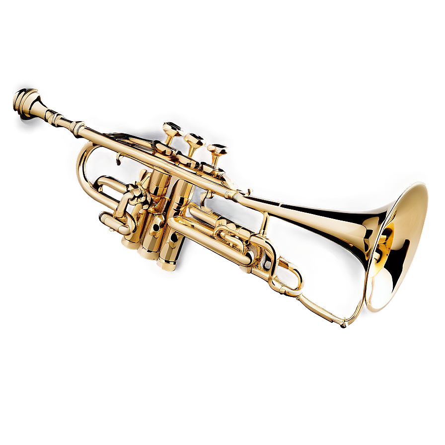 Trumpet With Musical Notes Png Fci