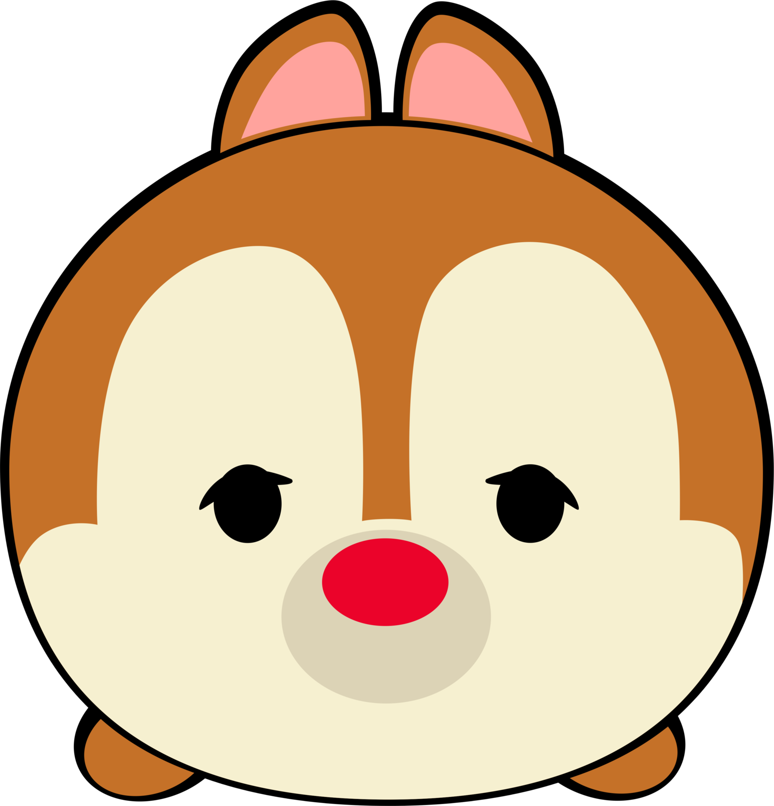 Tsum Tsum Cartoon Character Face