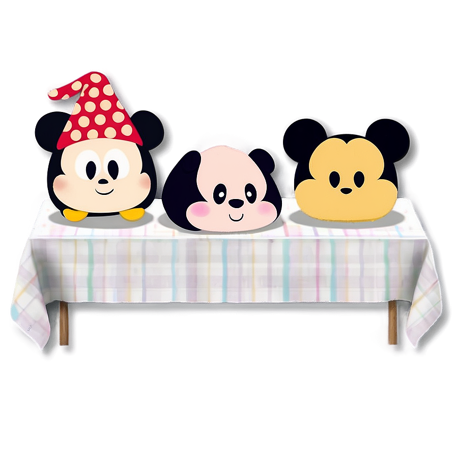 Tsum Tsum Tablecloth Design Png Tbc