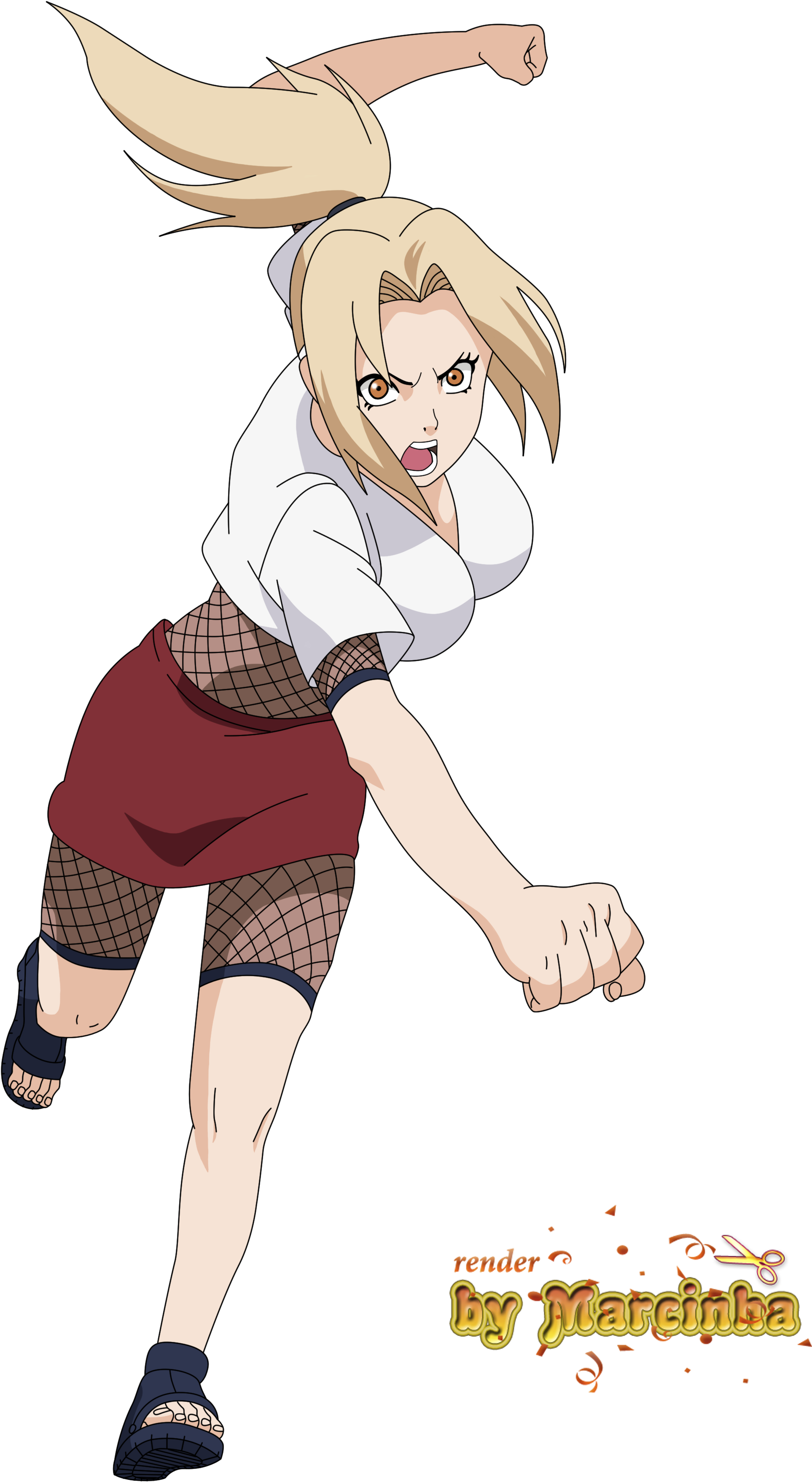 Tsunade Action Pose Anime