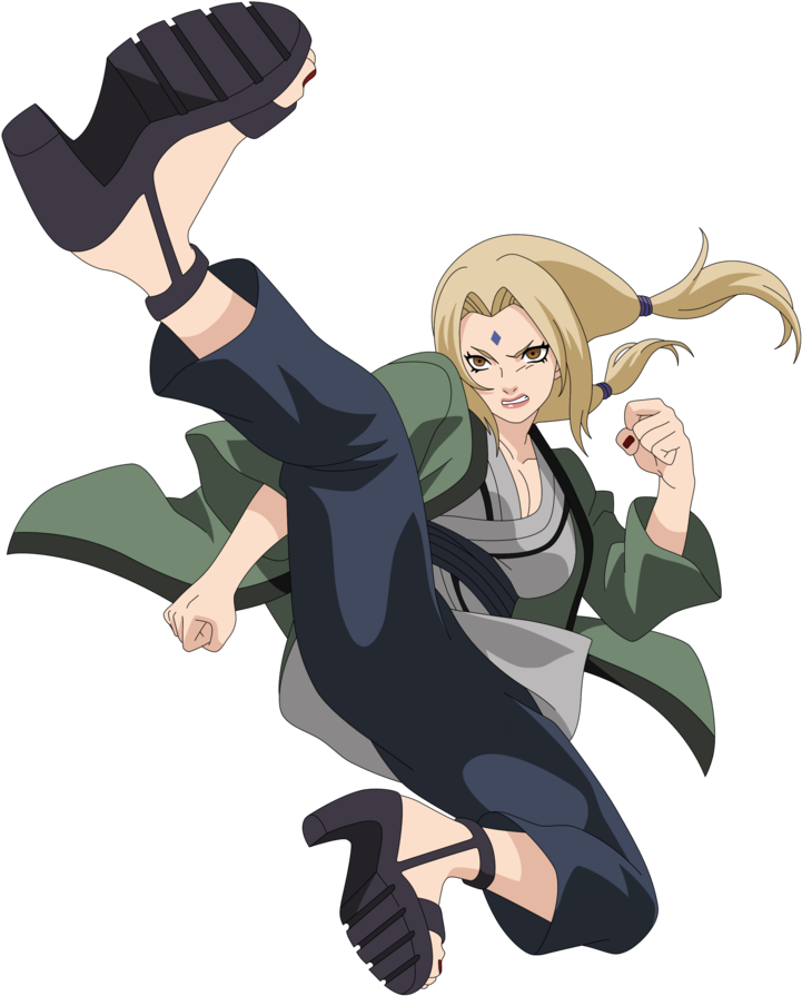 Tsunade Action Pose Naruto Anime