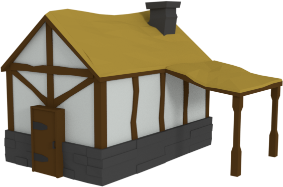 Tudor Style Cartoon House